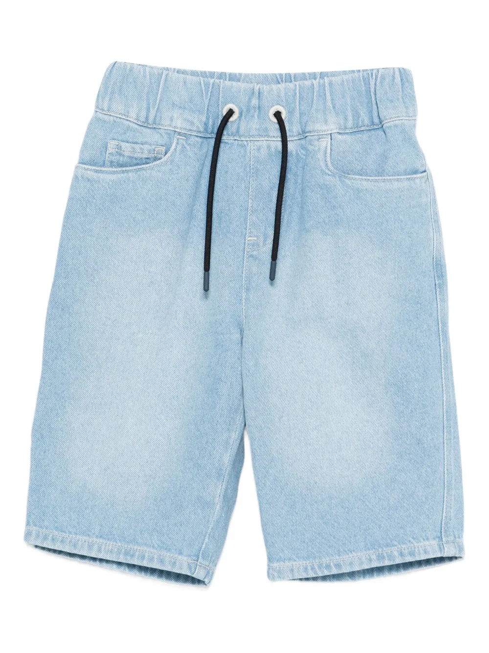 Emporio Armani Kids drawstring-waist shorts - Blue
