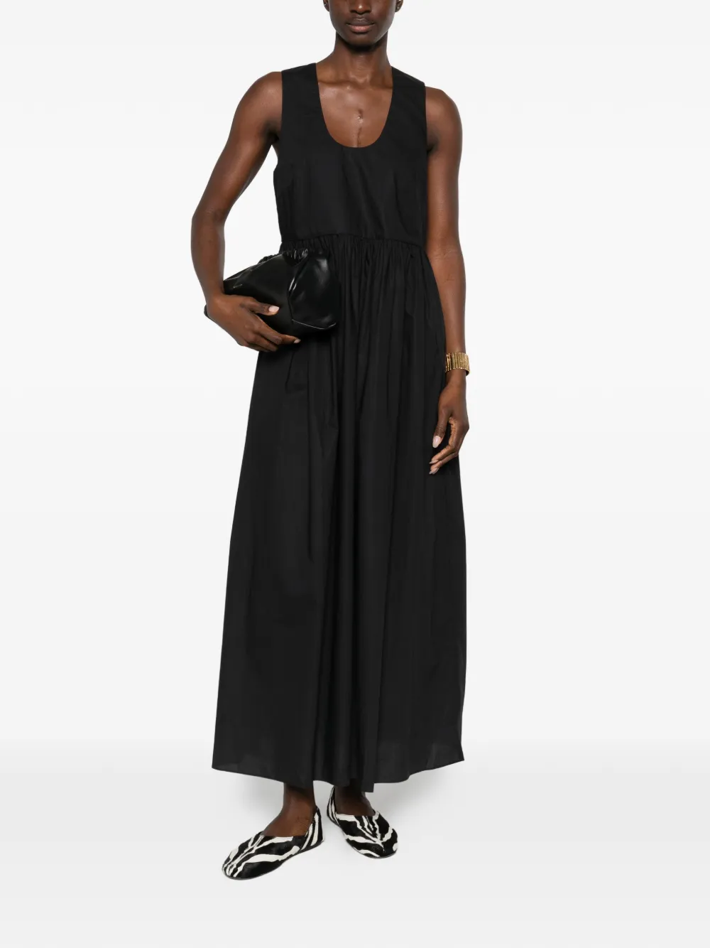 Matteau Mouwloze maxi-jurk Zwart