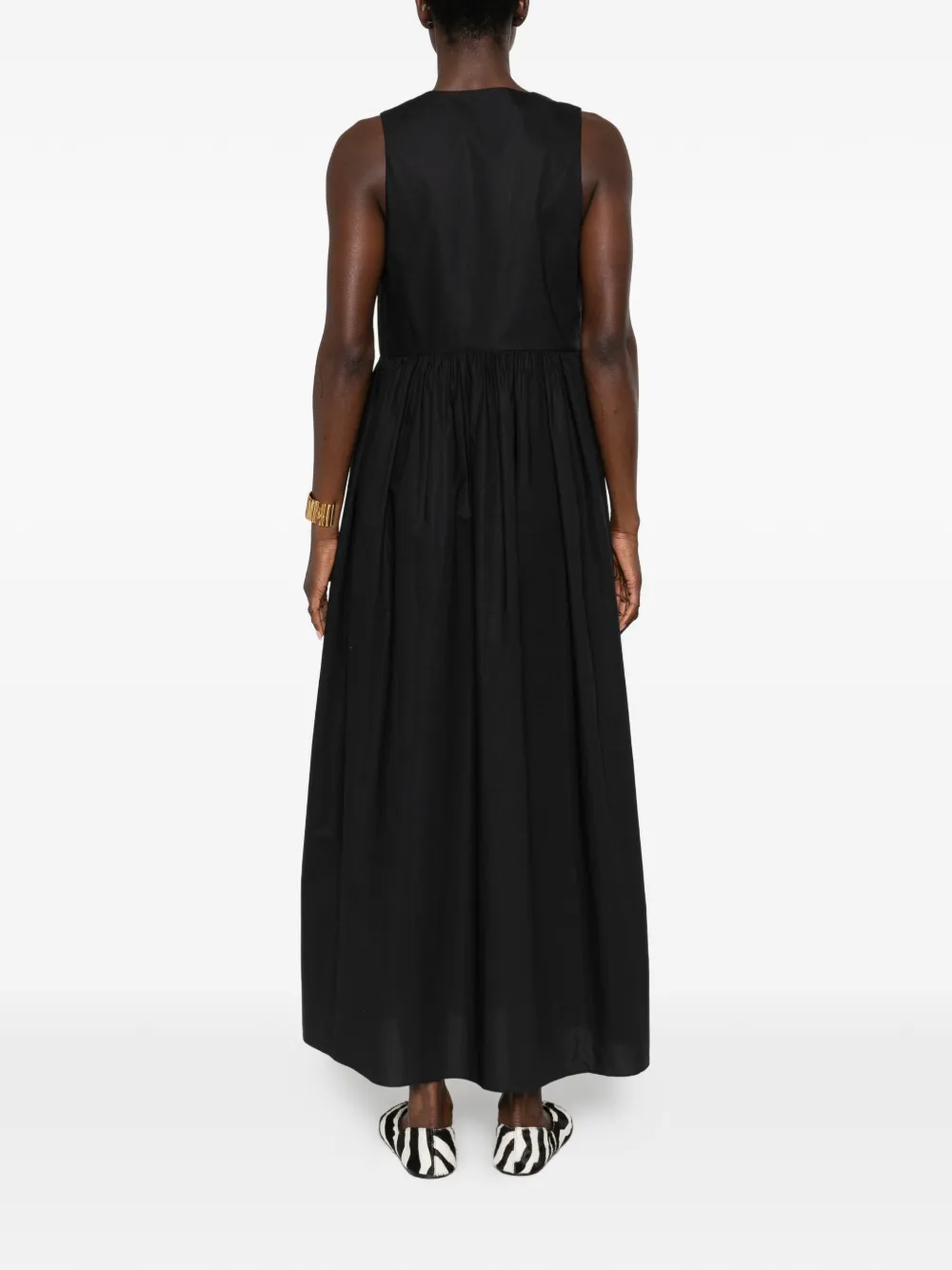 Matteau Mouwloze maxi-jurk Zwart