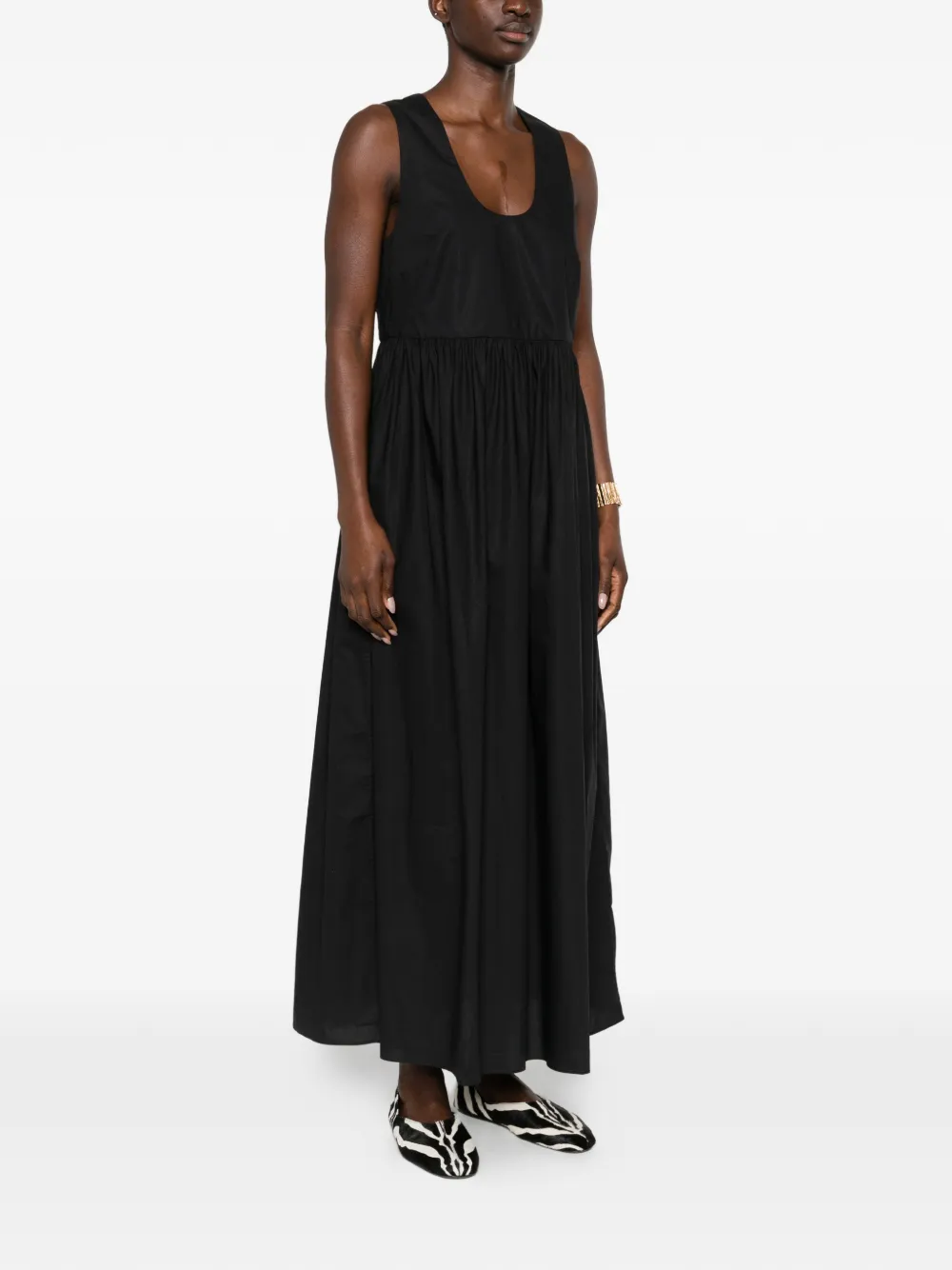 Matteau Mouwloze maxi-jurk Zwart