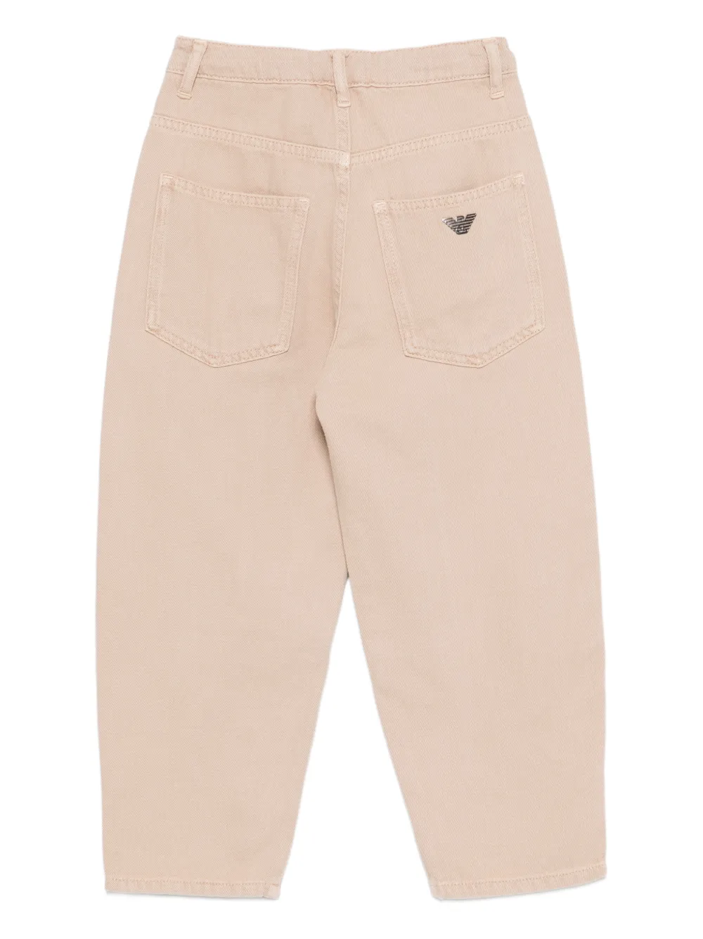 Emporio Armani Kids Broek met zak aan de voorkant Beige