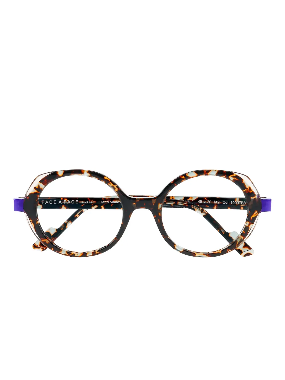 Face À Face round-frame tinge1 glasses | Brown | Image 1