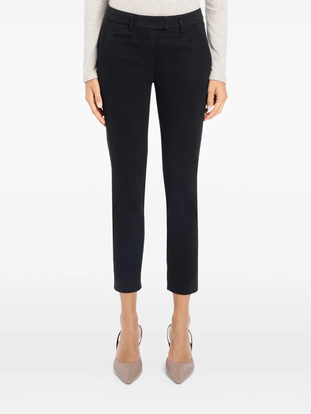 DONDUP belt-loop trousers - Zwart