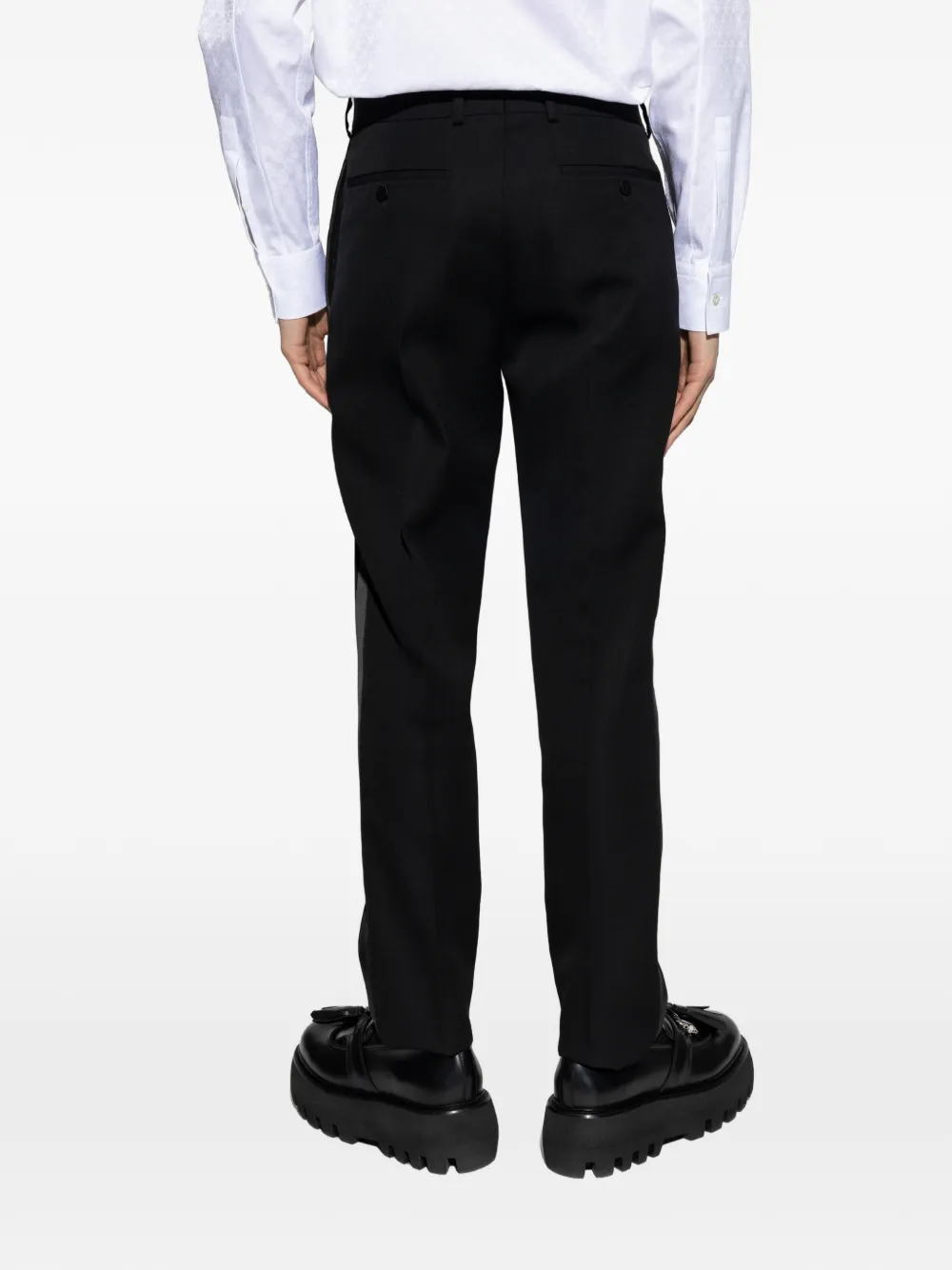 Alexander McQueen Broek met zijstreep Zwart