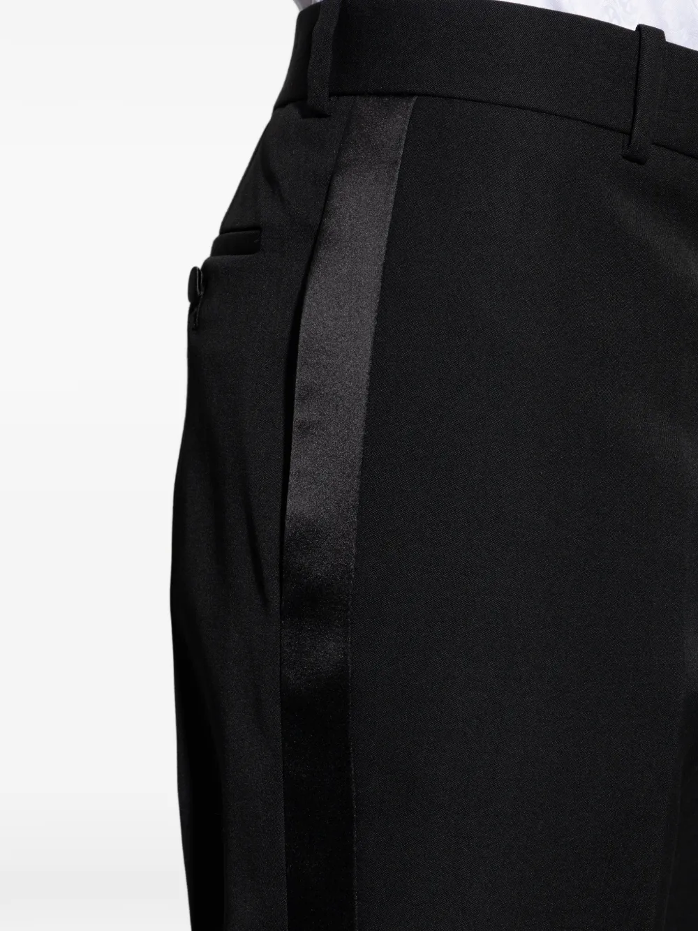 Alexander McQueen Broek met zijstreep Zwart