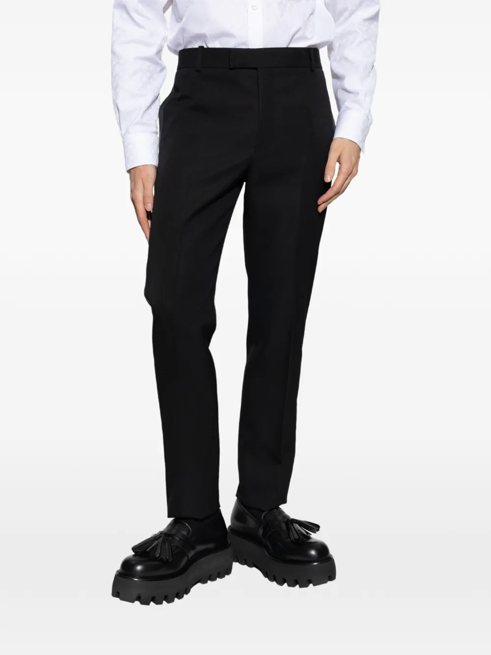 Alexander McQueen Broek met zijstreep Zwart