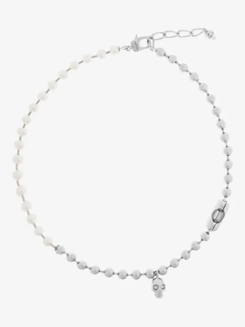 Alexander McQueen skull pearl necklace