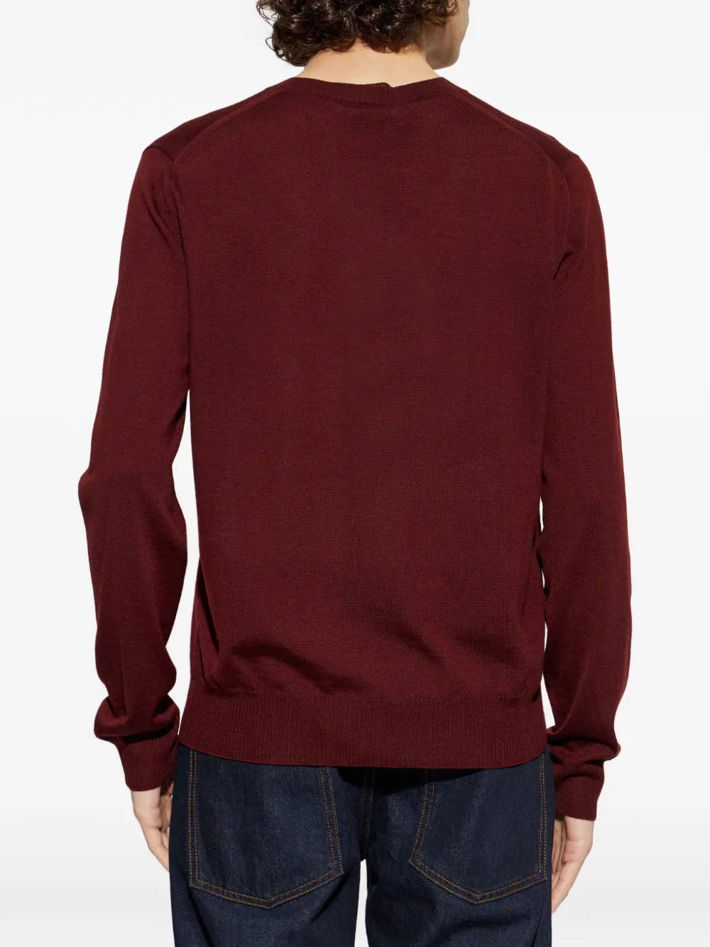 Alexander McQueen Trui met geborduurd logo Rood