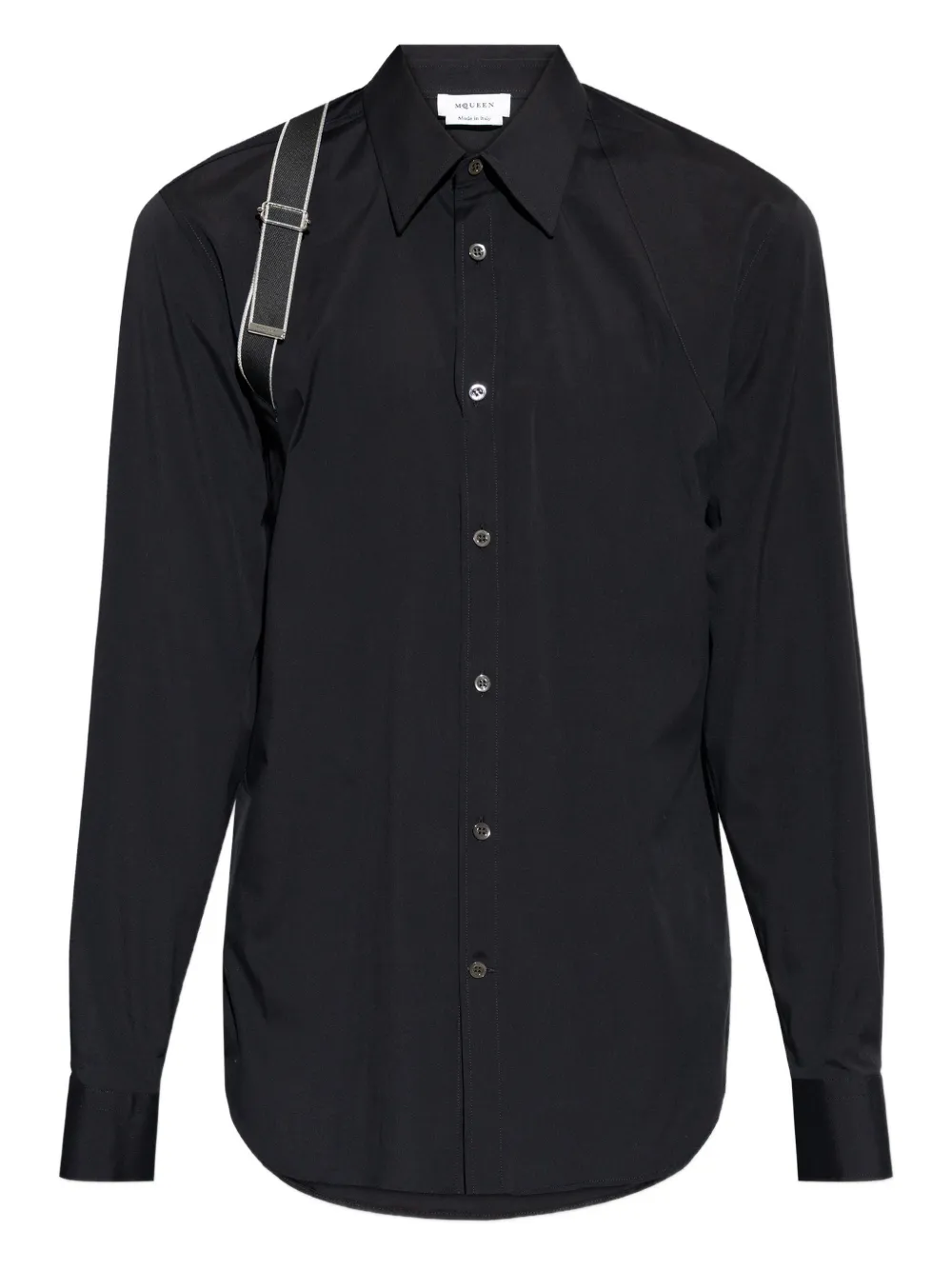 Alexander McQueen strap-detail shirt - Schwarz