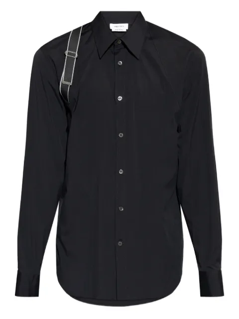 Alexander McQueen camisa con detalle de tiras