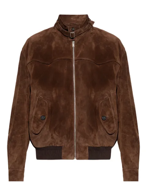 Alexander McQueen zip-up leather jacket