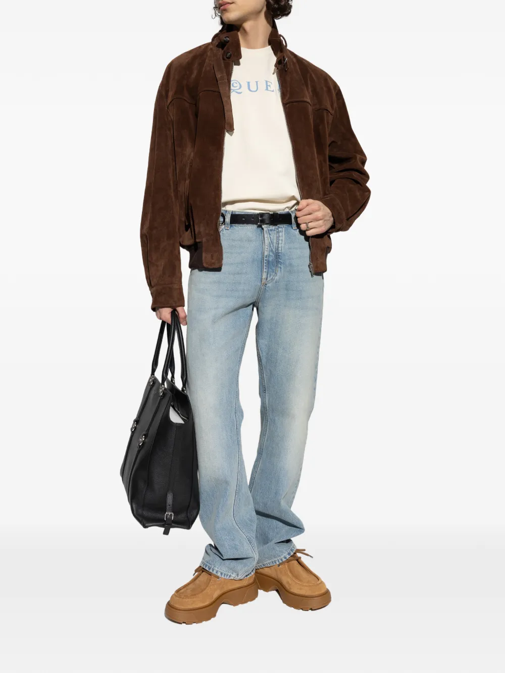 Alexander McQueen zip-up suede jacket | Leather Jackets | Image 2