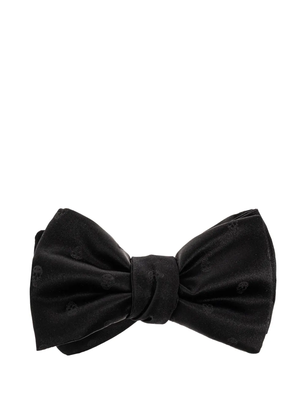 Alexander McQueen skull-pattern bow tie - Nero