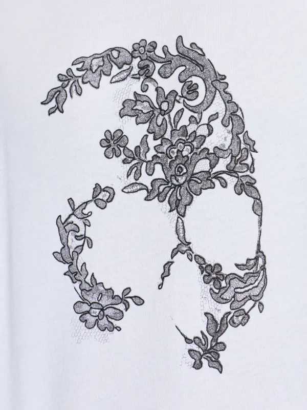 Alexander McQueen スカルプリント Tシャツ | ホワイト | FARFETCH JP