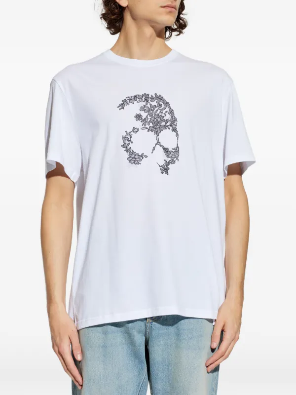 Alexander McQueen スカルプリント Tシャツ | ホワイト | FARFETCH JP