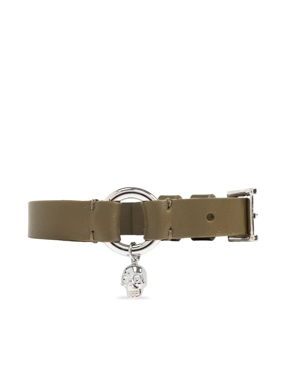 Alexander McQueen skull charm bracelet - Verde