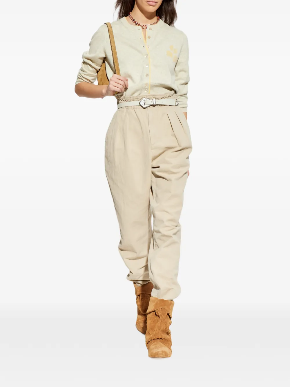  Marant étoile Layered Cardigan - Neutrals 
