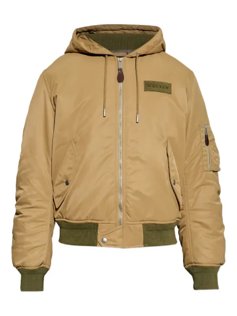 Alexander McQueen hooded zip-up bomber jacket