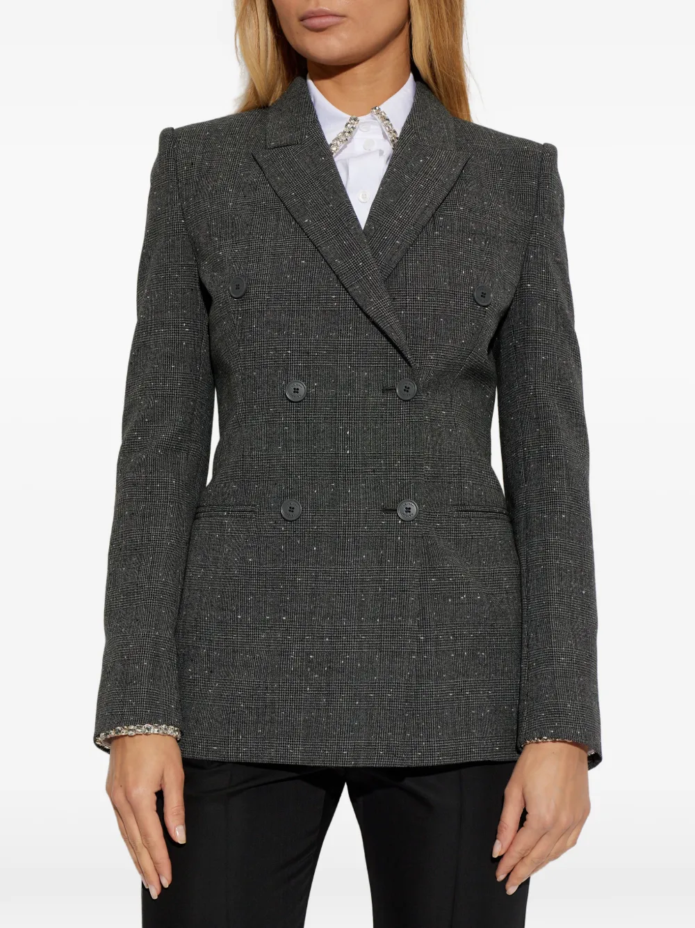  Alexander Mcqueen Double-breasted Wool Jacket - Grey 