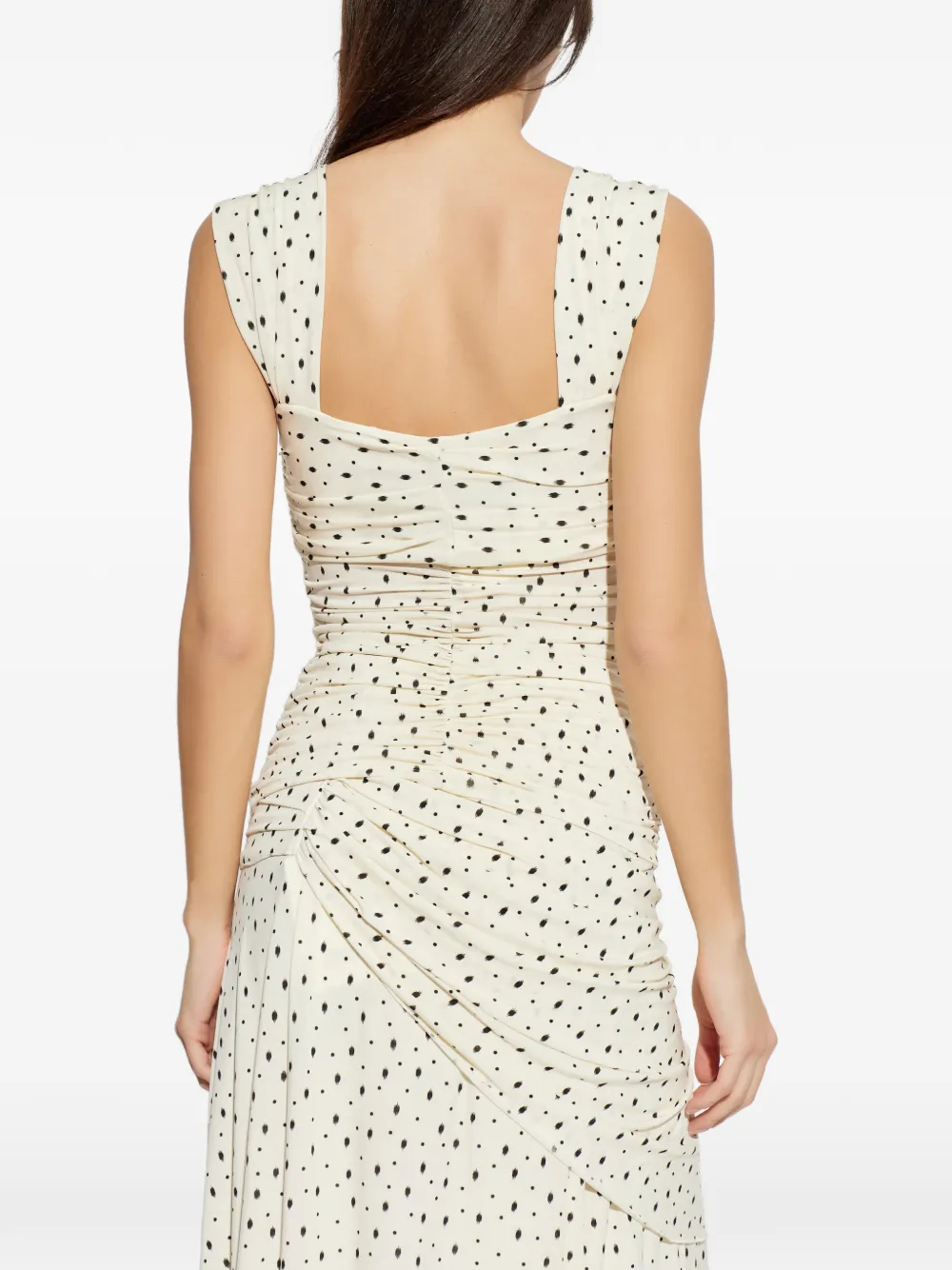 ISABEL MARANT Gemina top met stippen Beige