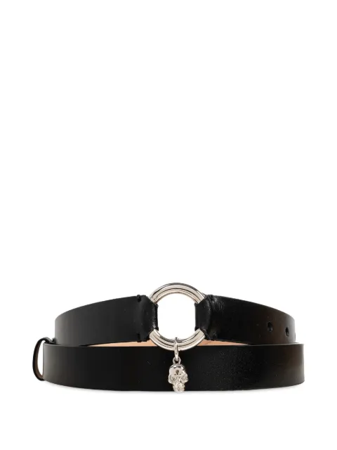 Alexander McQueen skull-charm buckle belt