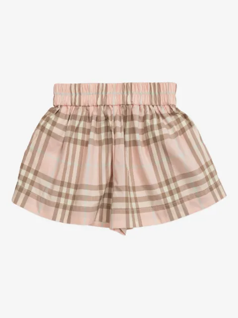 Burberry Kids short à carreaux