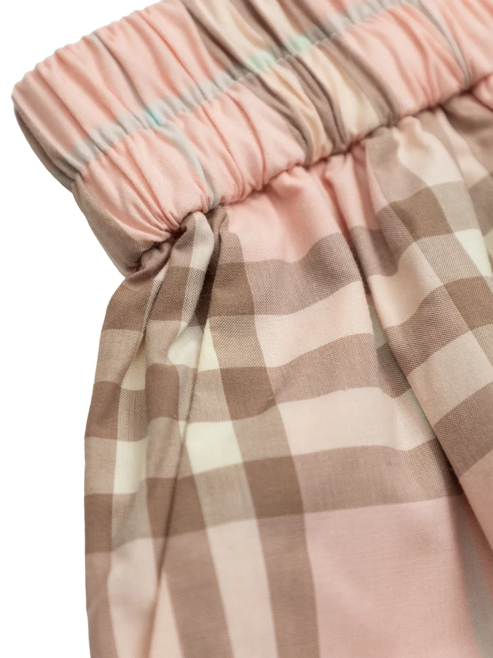  Burberry Kids Check-pattern Shorts - Pink 