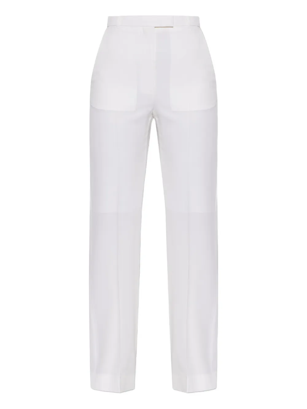 Alexander McQueen belt trousers - Bianco