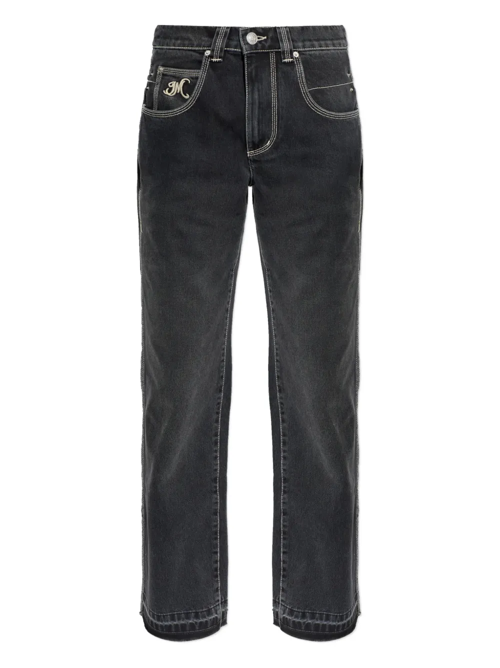 ISABEL MARANT Jeyda embroidered jeans - Schwarz