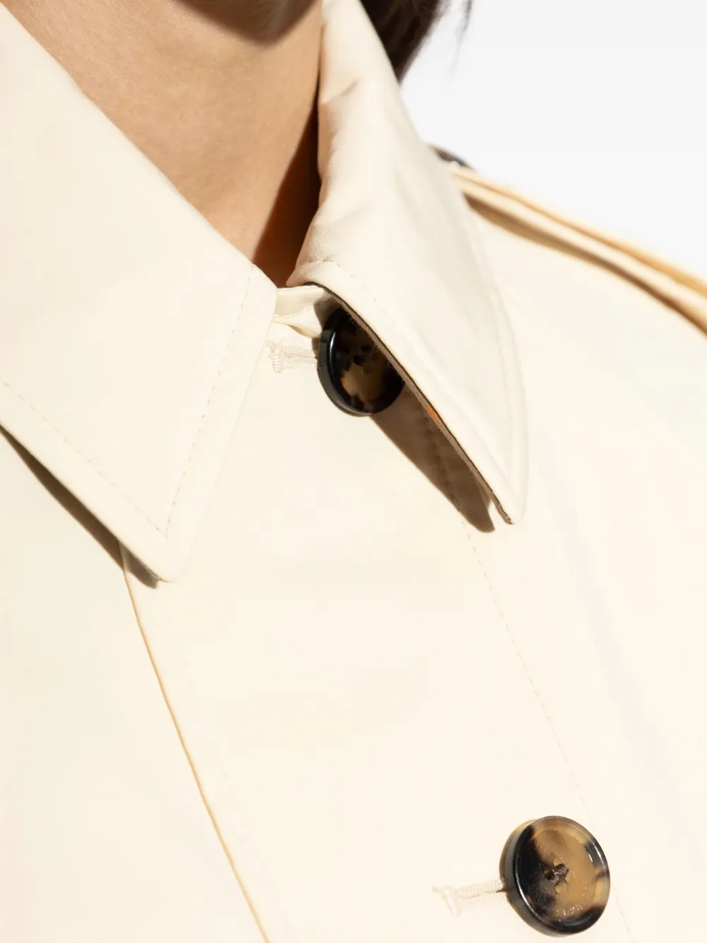Burberry Cropped jack met knoopsluiting Beige