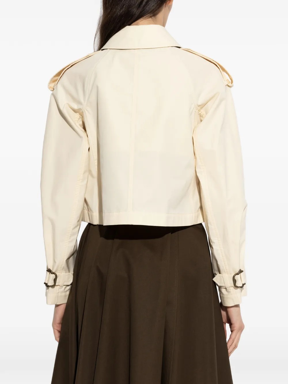Burberry Cropped jack met knoopsluiting Beige