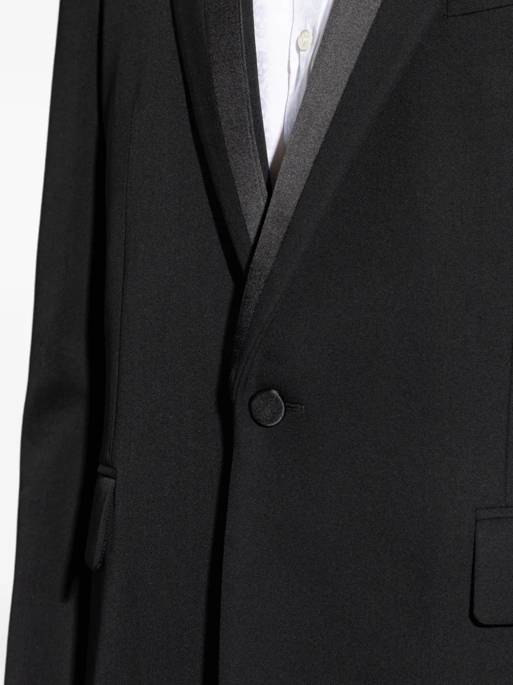 Alexander McQueen Blazer met sjaalkraag Zwart