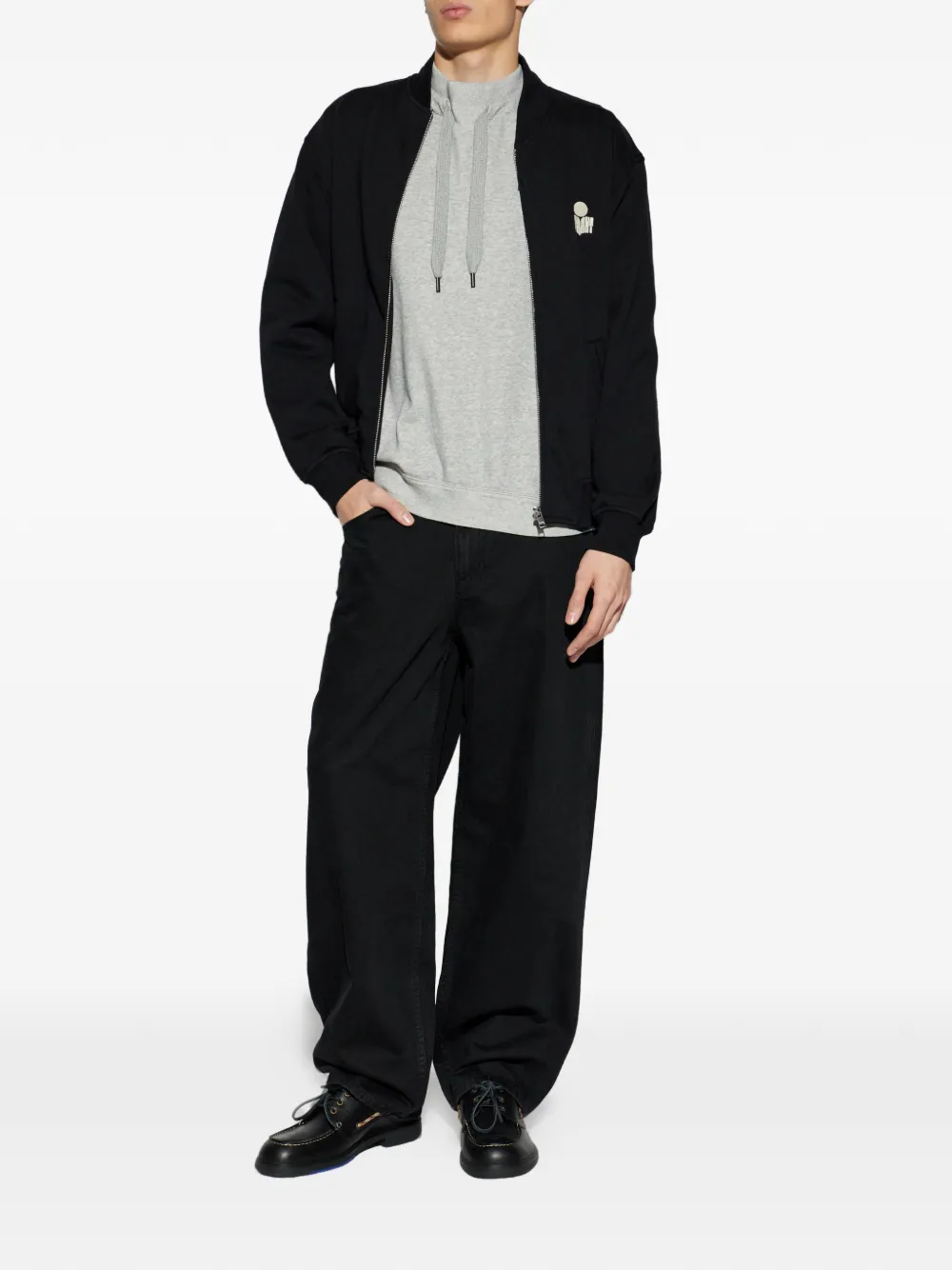 MARANT Merone drawstring logo sweatshirt - Grijs
