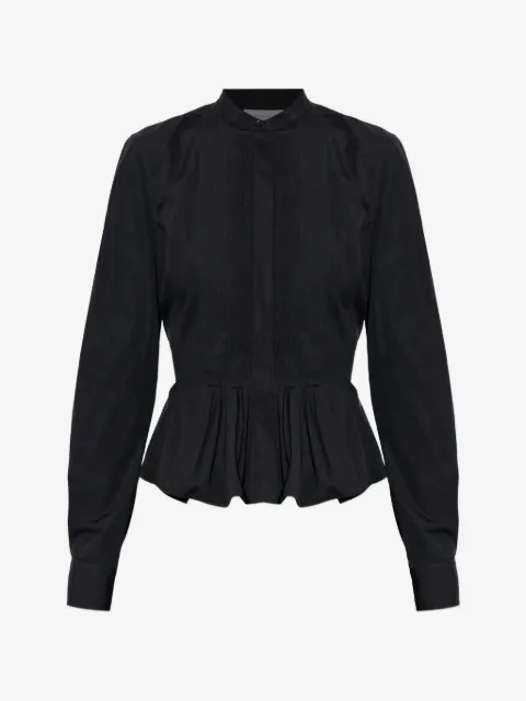 Alexander McQueen camisa con pliegues