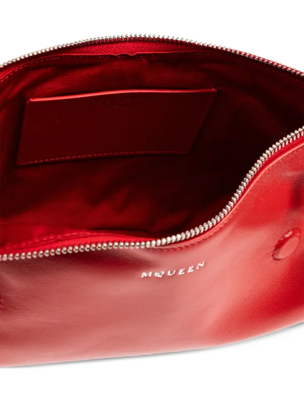 Alexander McQueen Manta ジップ クラッチバッグ | レッド | FARFETCH JP