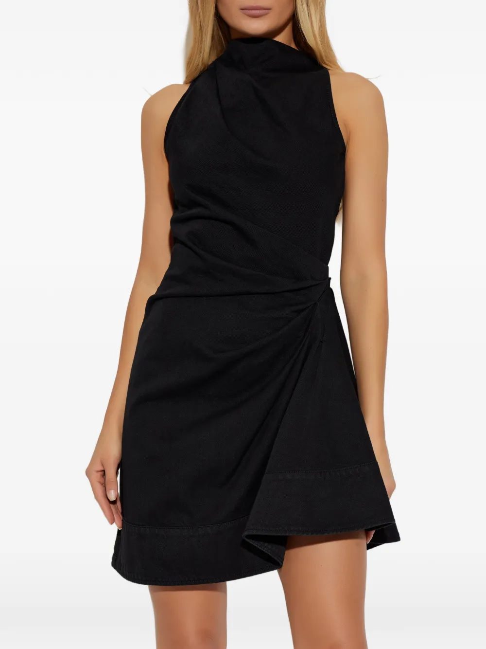 Alexander McQueen Mouwloze mini-jurk Zwart
