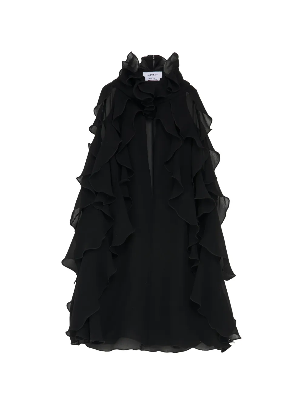Alexander McQueen Top met ruches Zwart