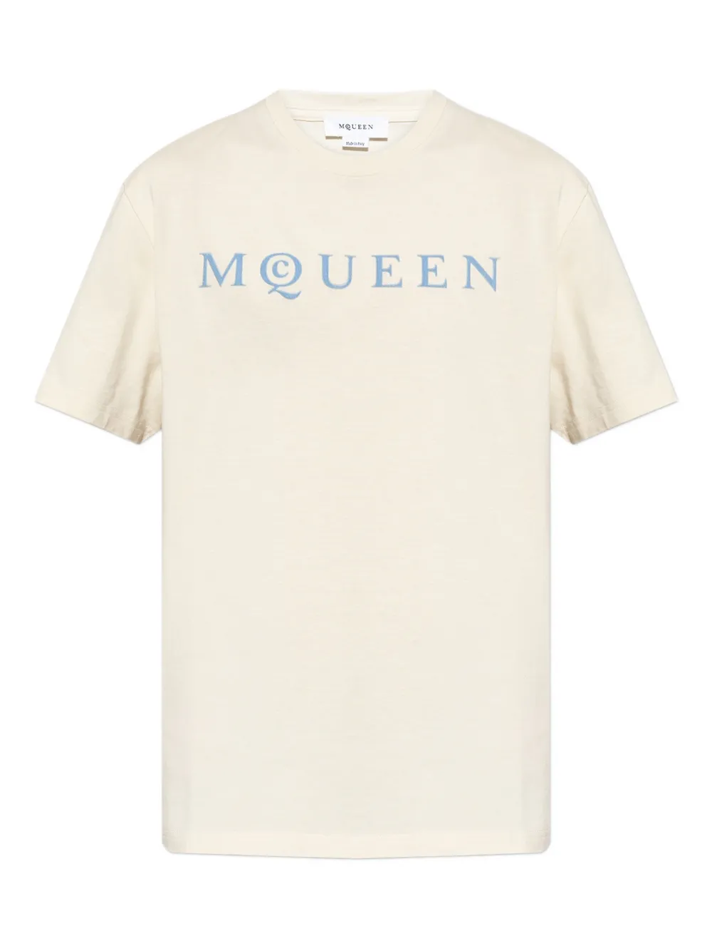 Alexander McQueen logo-print T-shirt - Toni neutri