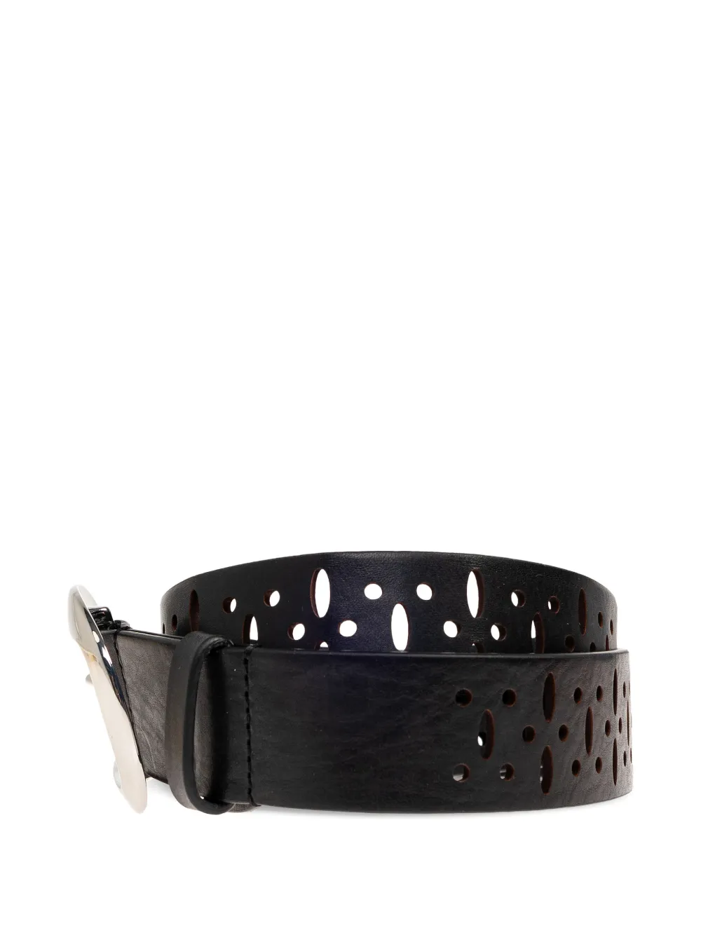 ISABEL MARANT cut-out buckle belt - Zwart