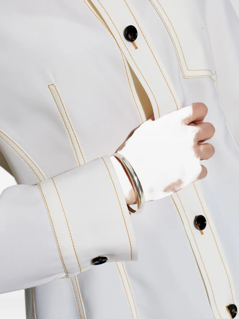 MARANT curved bracelet - Argento