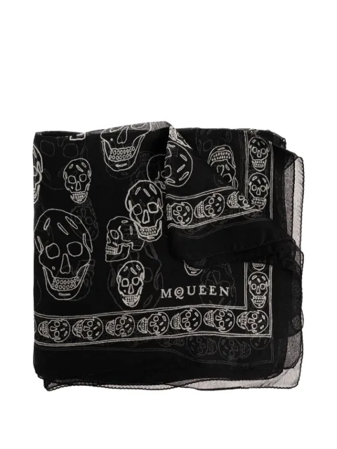 Alexander McQueen skull-print scarf