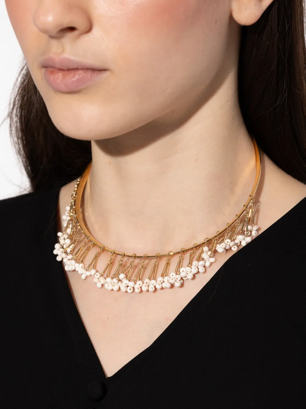 ISABEL MARANT beaded necklace - Goud