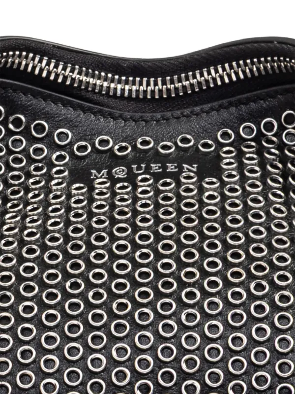 Alexander McQueen スタッズ クラッチバッグ | ブラック | FARFETCH JP