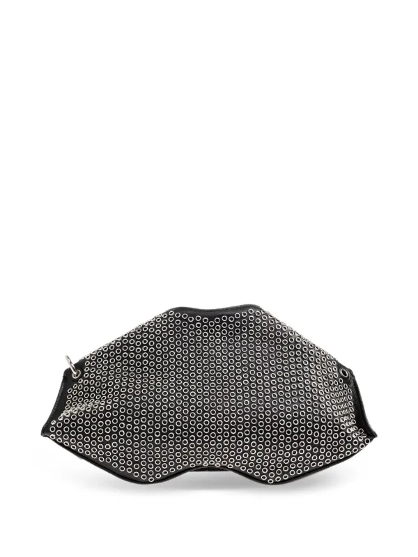 Alexander McQueen スタッズ クラッチバッグ | ブラック | FARFETCH JP