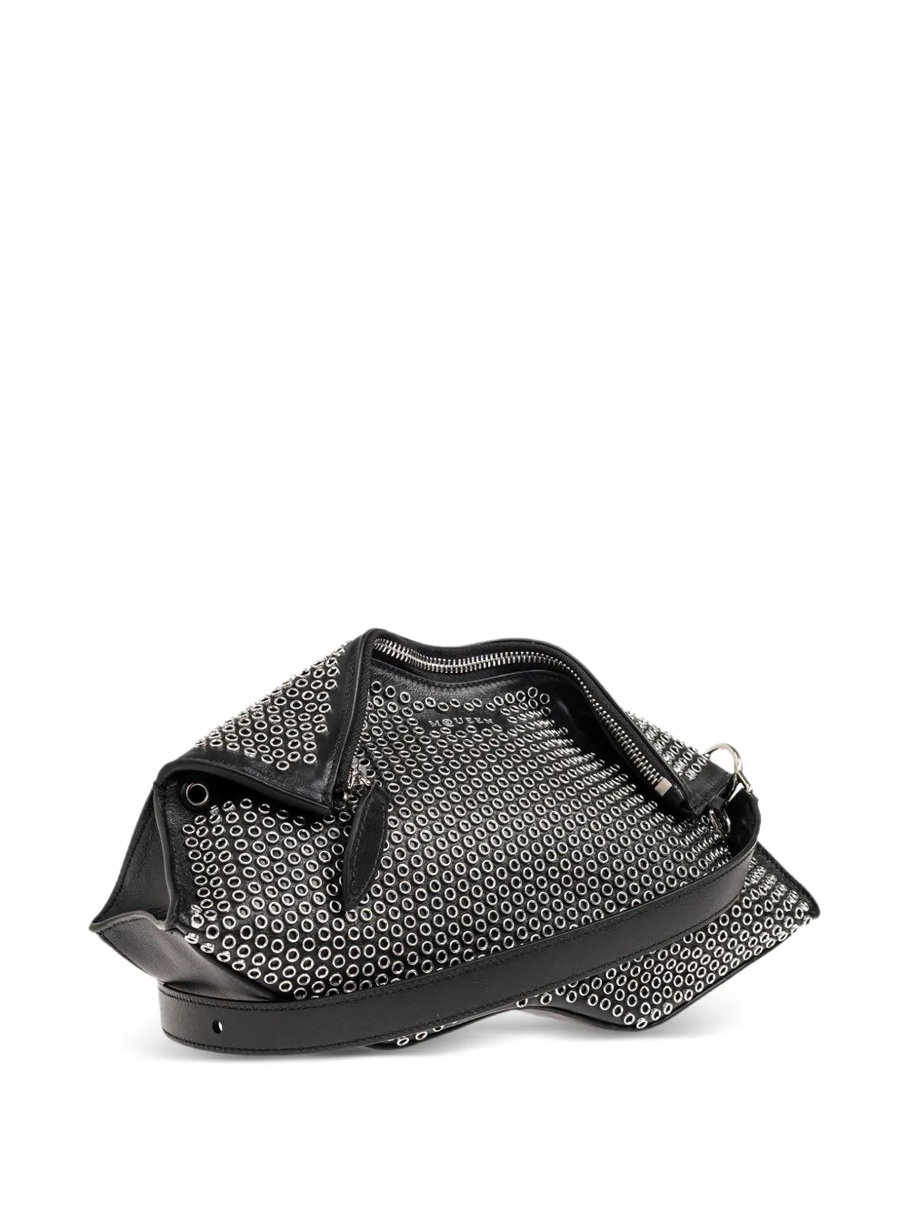 未使用✨ ALEXANDER McQUEEN パイソンクラッチバッグ ブラック Alexander McQueen スタッズ クラッチバッグ | ブラック | FARFETCH JP