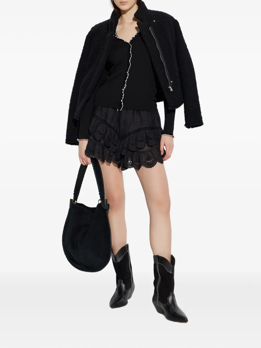  Isabel Marant Textured Jacket - Black 