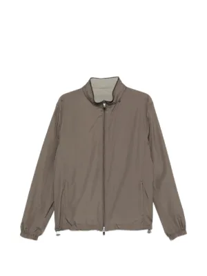 Emporio Armani Zip Pocket Jacket | Brown | FARFETCH