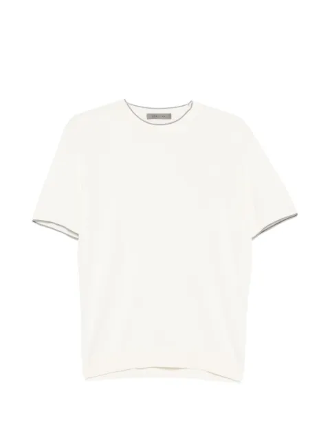 Corneliani contrast-trim T-shirt