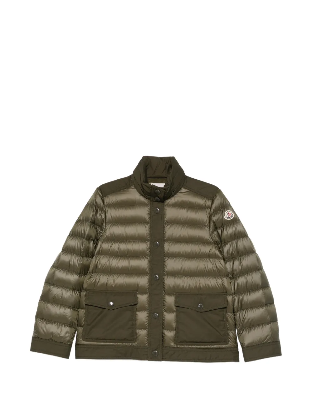 Moncler - Jack met opgestikte zak en knopen - dames - polyamide/polyamide/ganzendons/ganzendons