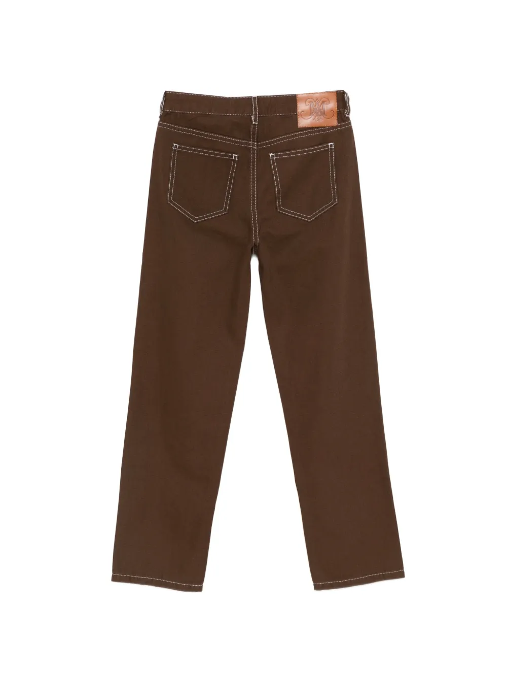  Max&co. Kids Contrast-stitch Jeans - Brown 